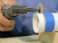 Rigid PVC Pipe Cut using a Carbide Cutting Wheel CW5