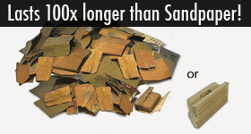 One TruSander will Last Hundreds of times longer than Sandpaper!